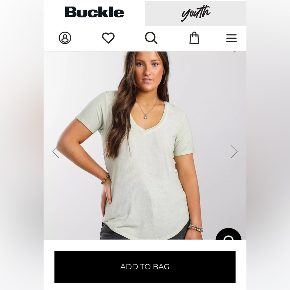 White Crow Ribbed V-Neck Top - Picture 5 of 7